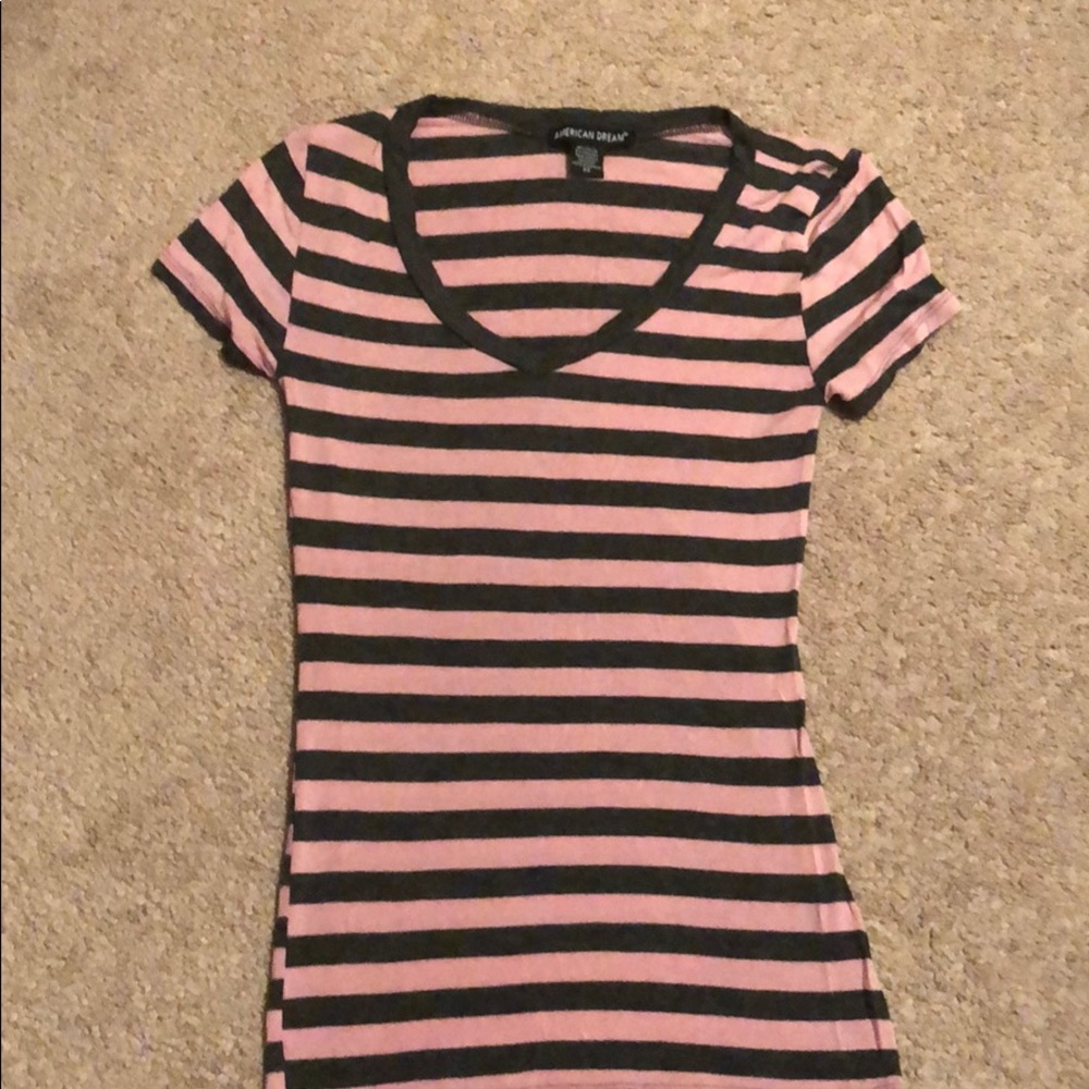 Pink/Gray Top